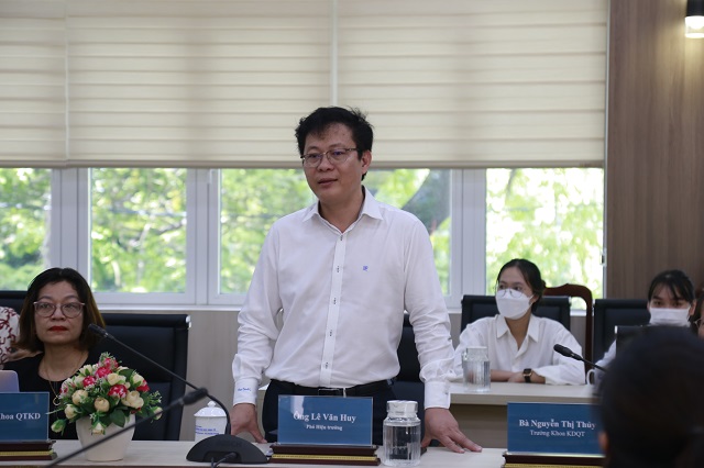 PGS.TS. Lê Văn Huy hi vọng sự hợp tác giữa hai bên sẽ mở ra nhiều cơ hội trong công tác đào tạo nguồn nhân lực logistics của nhà ttường