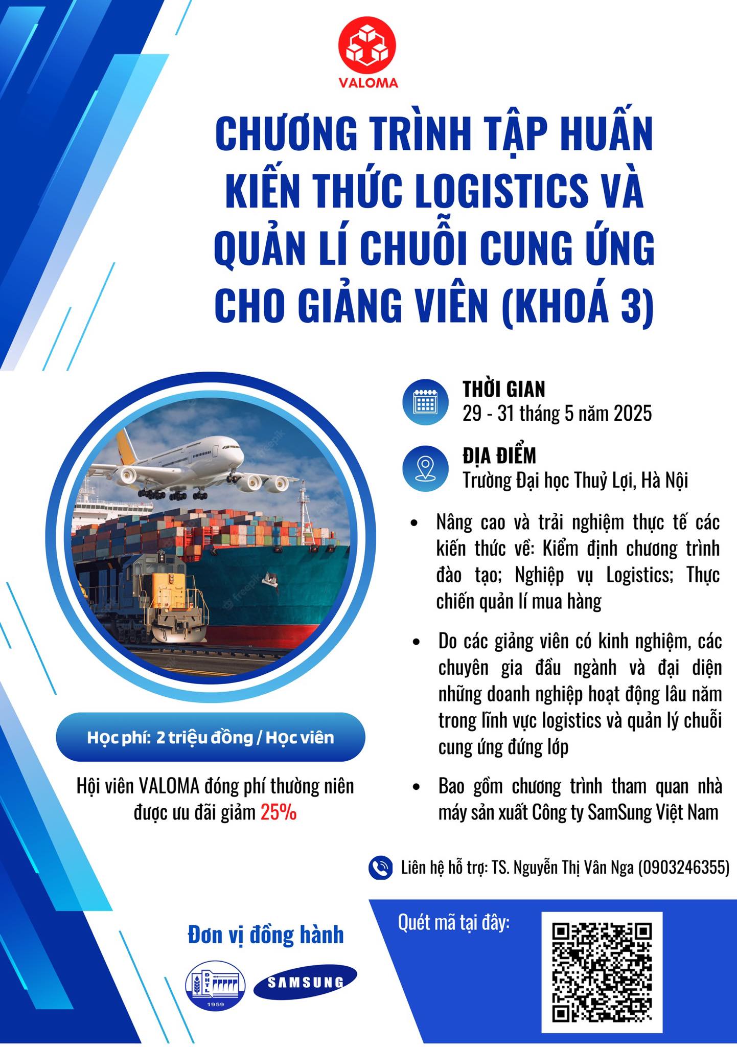 Chương trình tập huấn kiến thức logistics và quản lý chuỗi cung ứng cho giảng viên (khóa 3)
